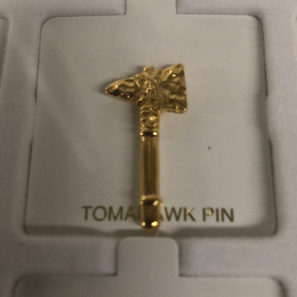 Tomahawk 14KT Gold Overlay Pin